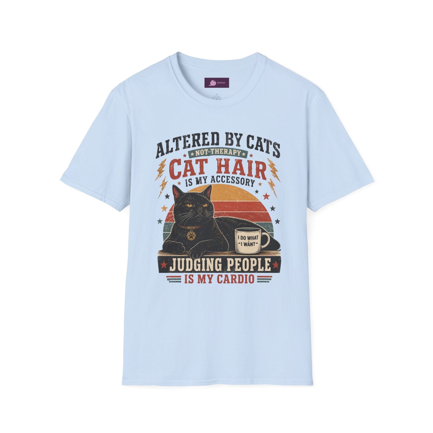 Cat Hair Is My Accessory T-Shirt — "Altered by Cats" Funny Cat Lover Gift - FloofChonk