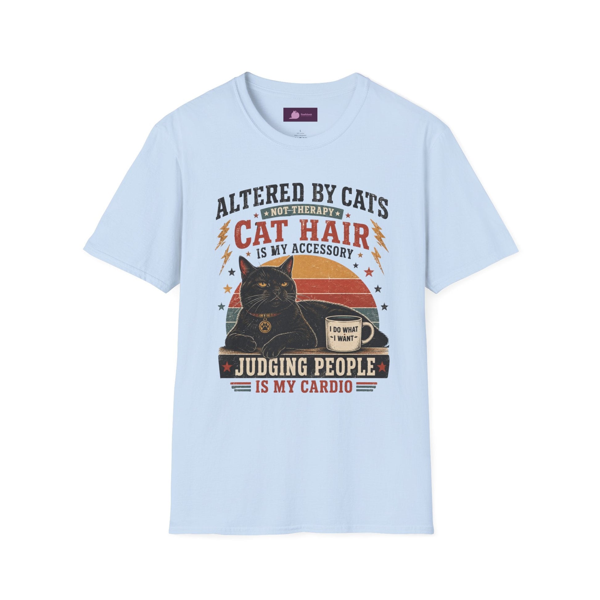 Cat Hair Is My Accessory T-Shirt — "Altered by Cats" Funny Cat Lover Gift - FloofChonk