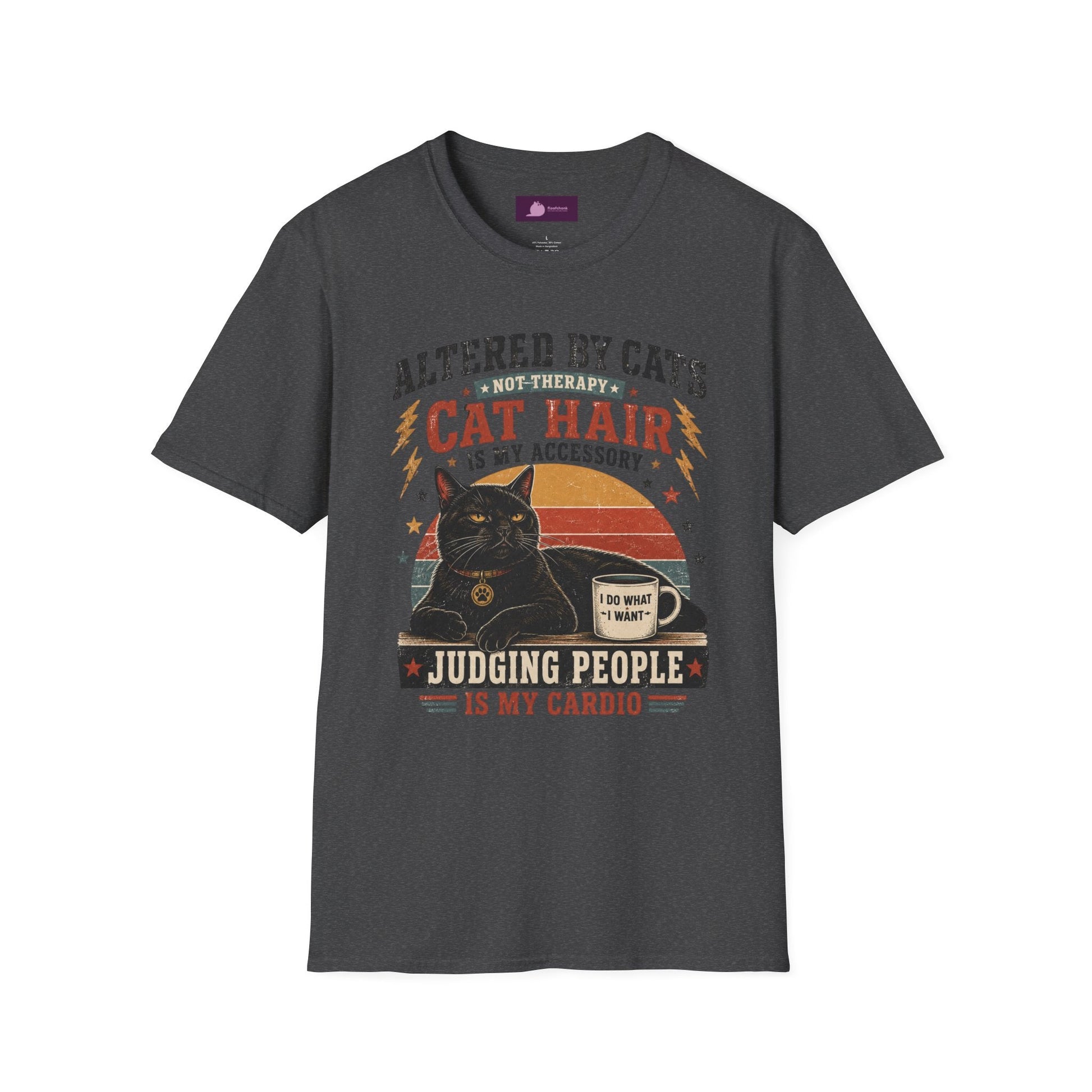 Cat Hair Is My Accessory T-Shirt — "Altered by Cats" Funny Cat Lover Gift - FloofChonk