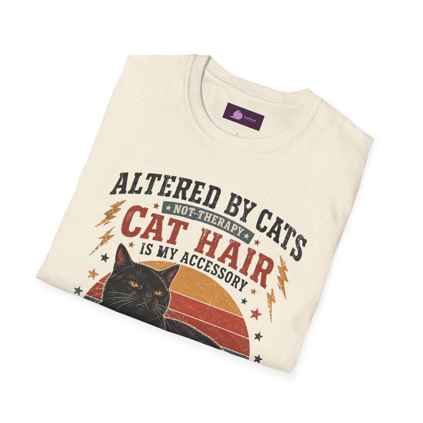 Cat Hair Is My Accessory T-Shirt — "Altered by Cats" Funny Cat Lover Gift - FloofChonk