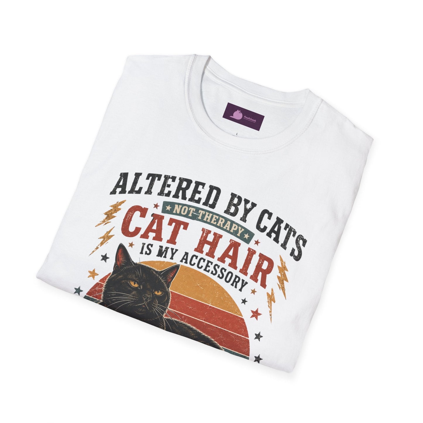 Cat Hair Is My Accessory T-Shirt — "Altered by Cats" Funny Cat Lover Gift - FloofChonk