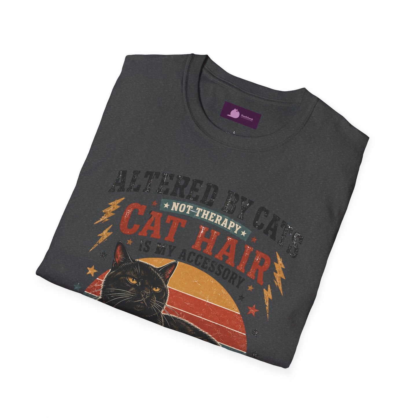 Cat Hair Is My Accessory T-Shirt — "Altered by Cats" Funny Cat Lover Gift - FloofChonk