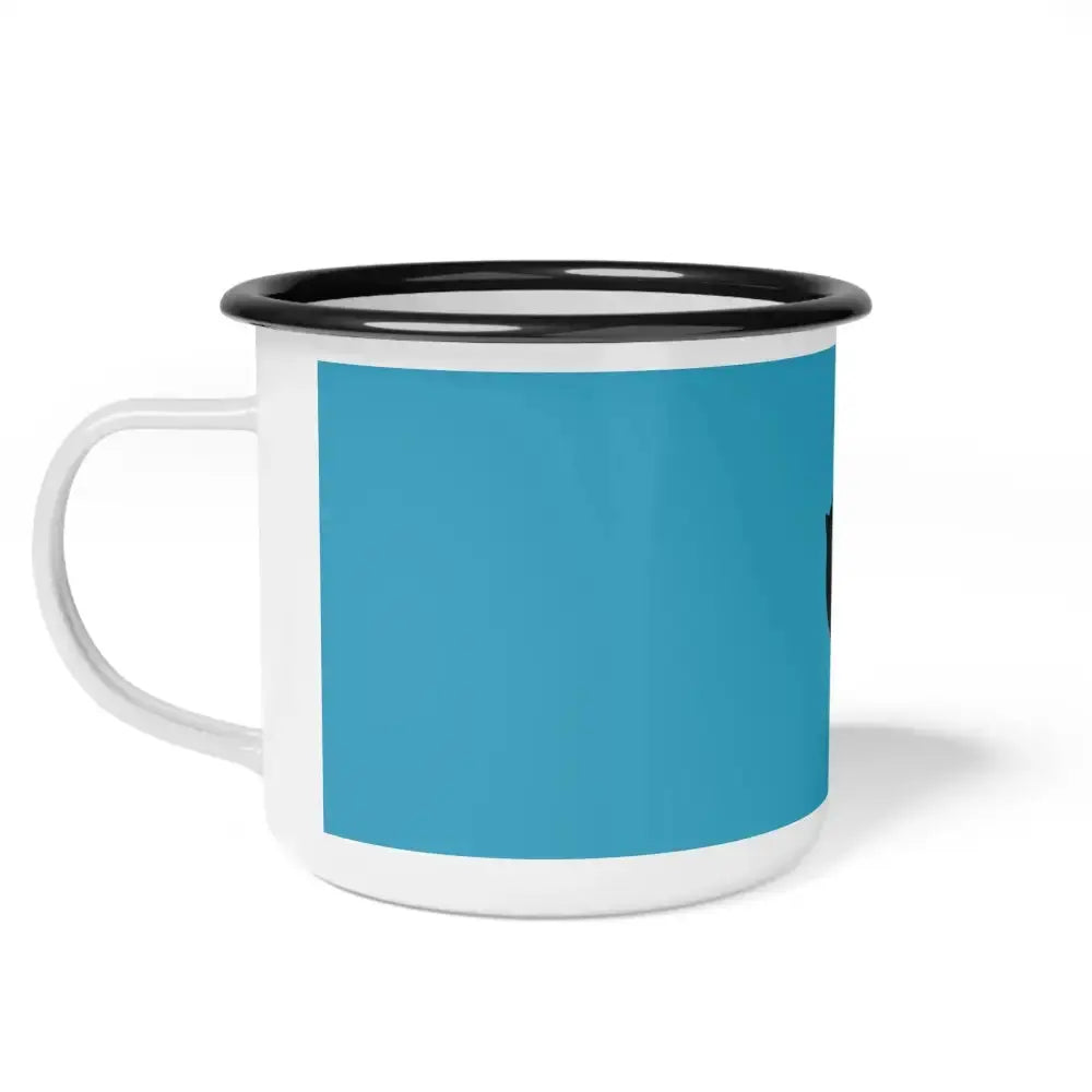 Cat Lover Enamel Camp Cup - Cute Kitty Design for Camping & Home - FloofChonk
