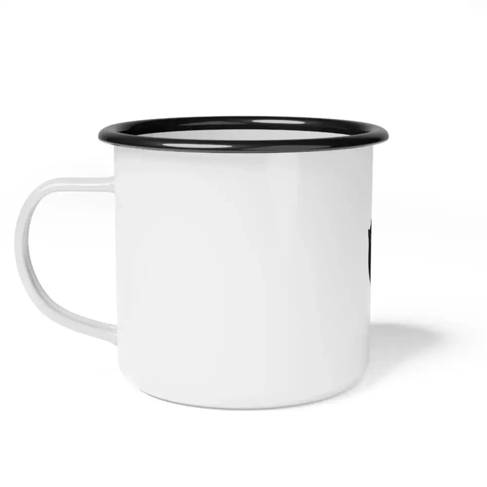 Cat Lover Enamel Camp Cup - Cute Kitty Design for Camping & Home - FloofChonk