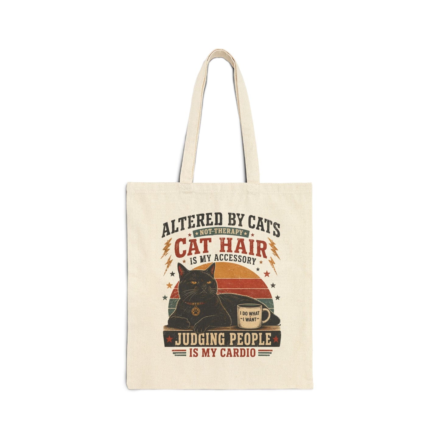 Cat Lover Tote Bag – "Cat Hair Is My Accessory" Canvas Shopper - FloofChonk