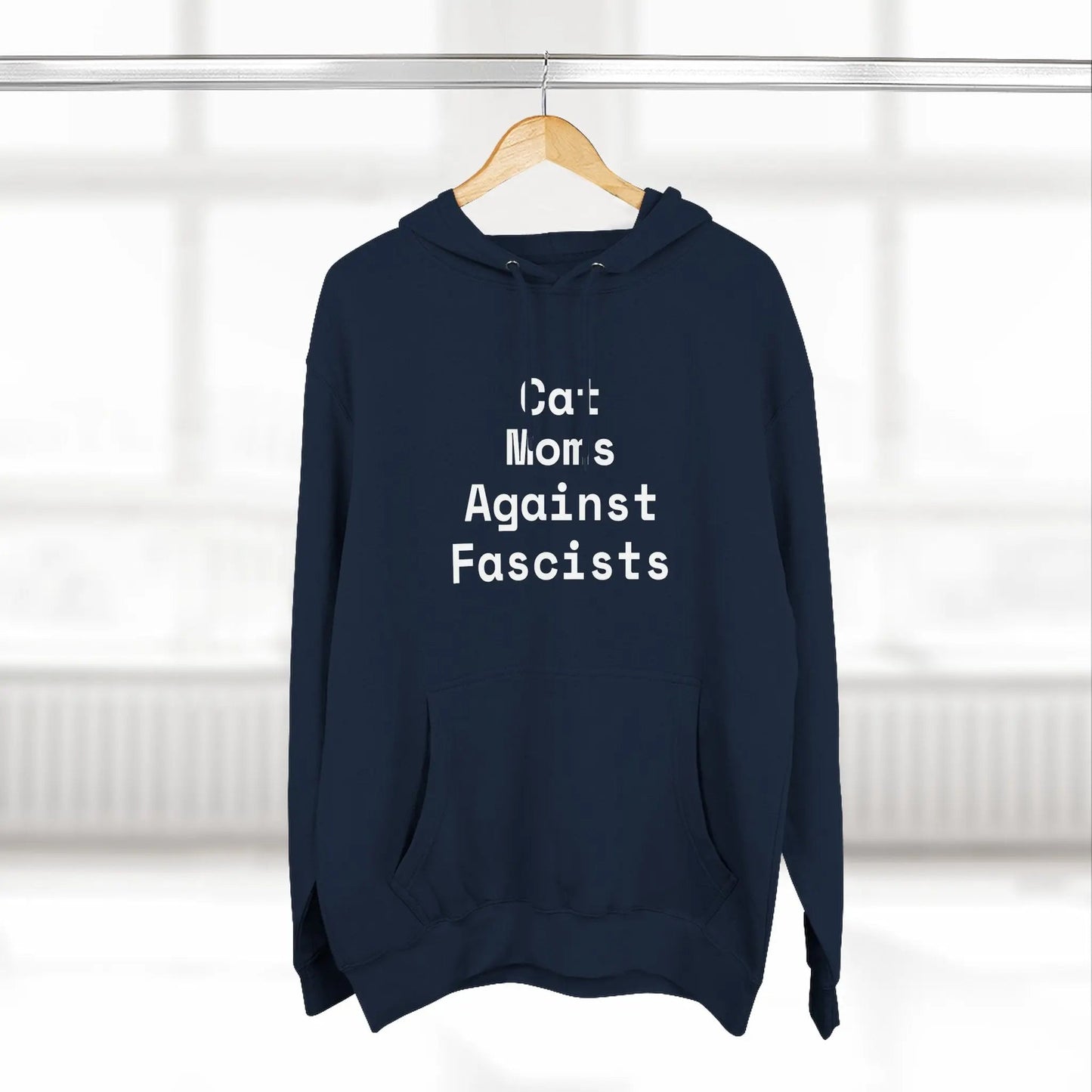 Cat Moms Against Fascists Hoodie - FloofChonk