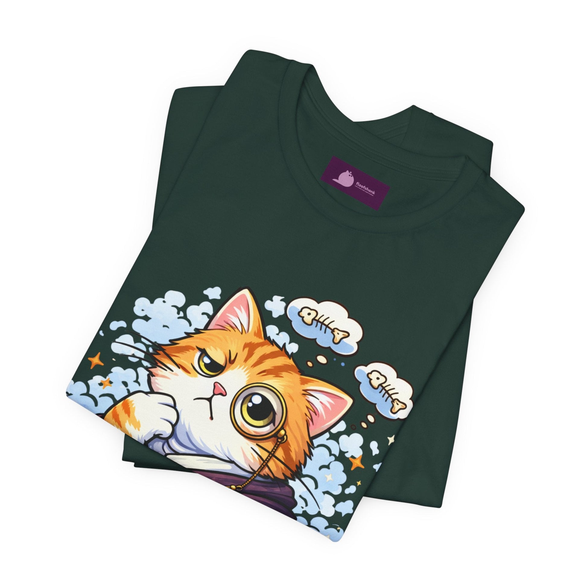 Cat Philosopher T-Shirt — "I Don’t Think Therefore I Do Not Am" Cute Intellectual Tee - FloofChonk