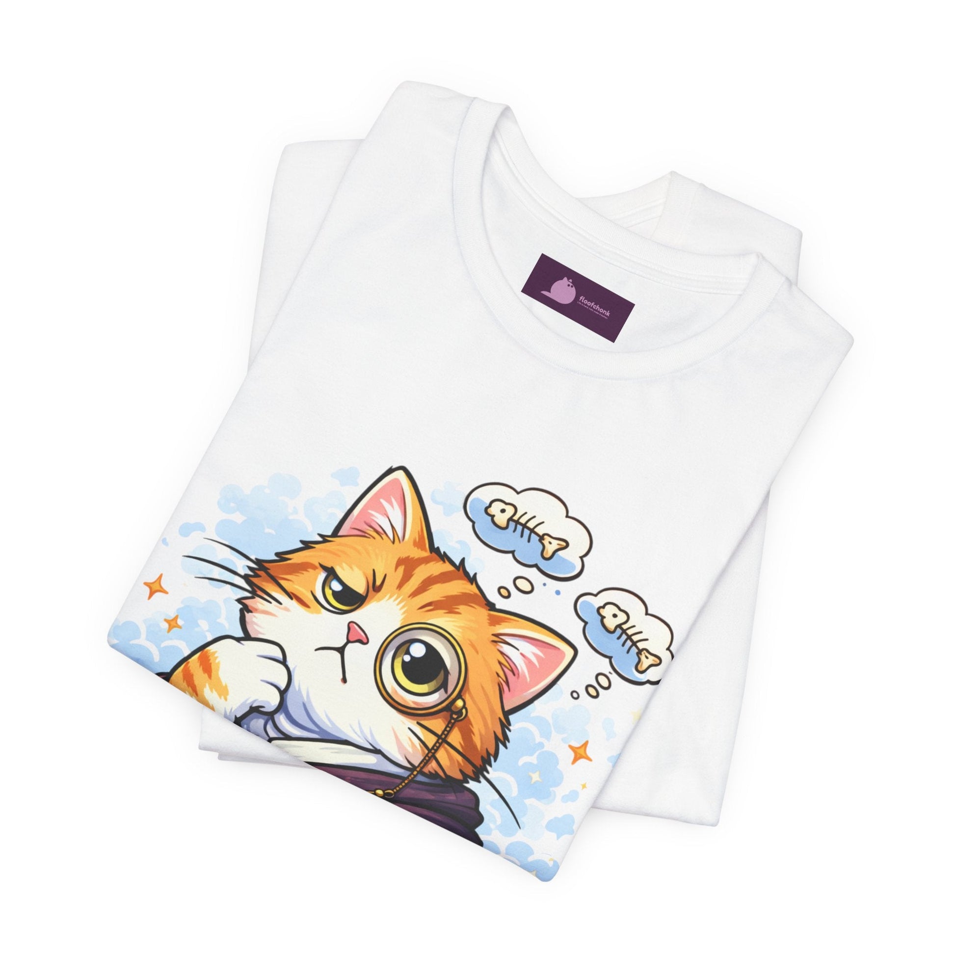 Cat Philosopher T-Shirt — "I Don’t Think Therefore I Do Not Am" Cute Intellectual Tee - FloofChonk