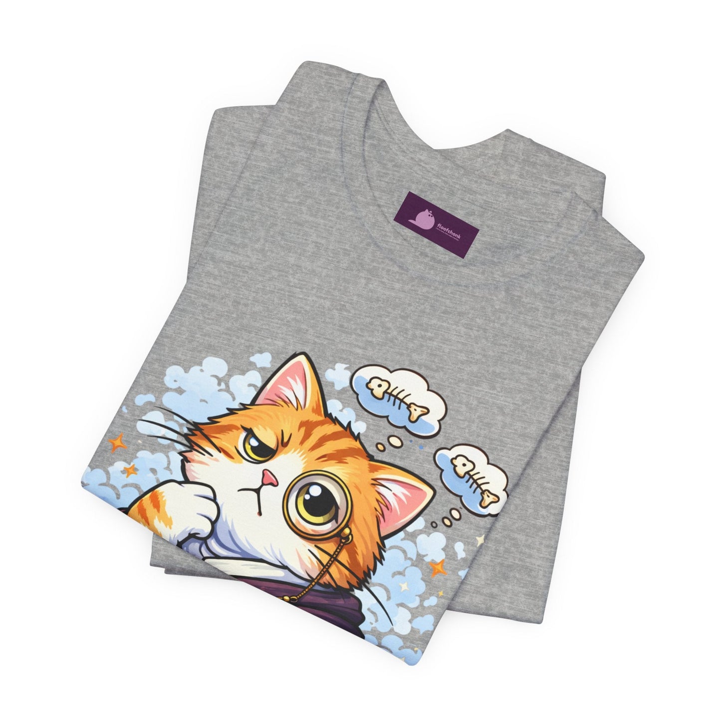 Cat Philosopher T-Shirt — "I Don’t Think Therefore I Do Not Am" Cute Intellectual Tee - FloofChonk