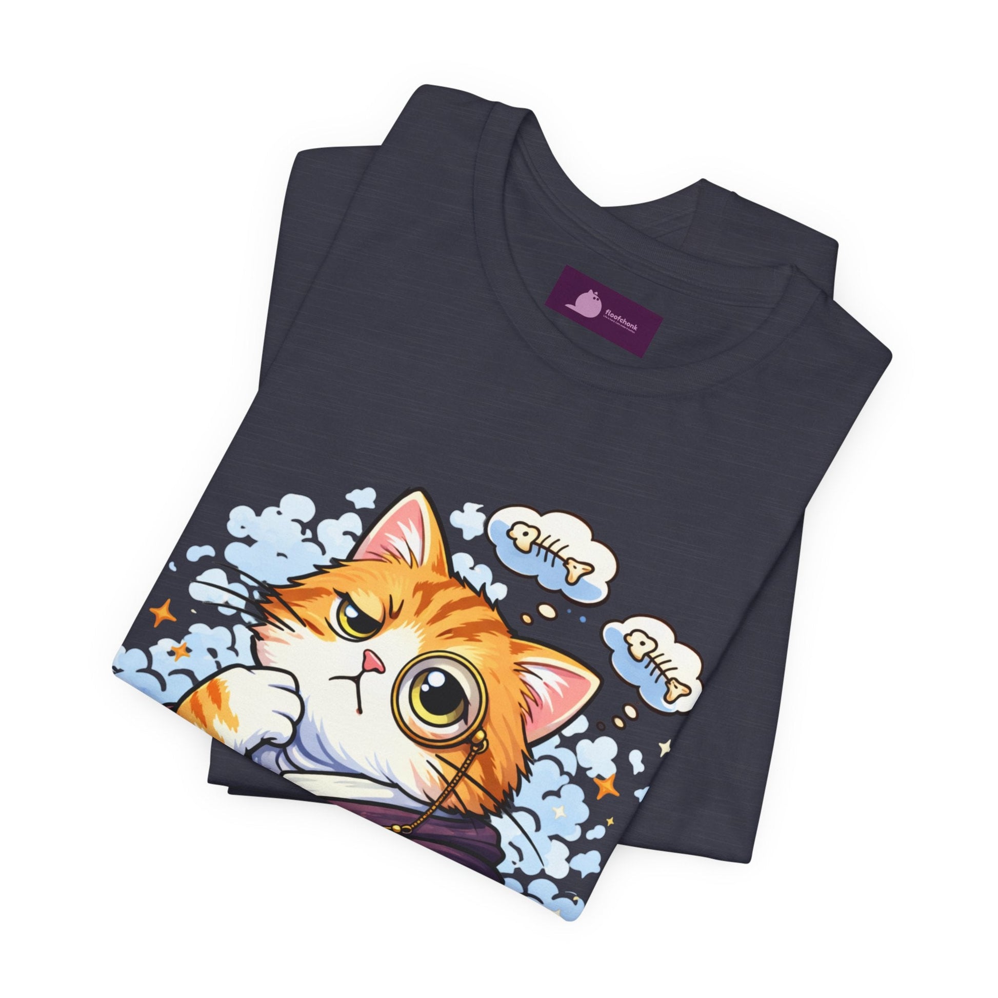 Cat Philosopher T-Shirt — "I Don’t Think Therefore I Do Not Am" Cute Intellectual Tee - FloofChonk