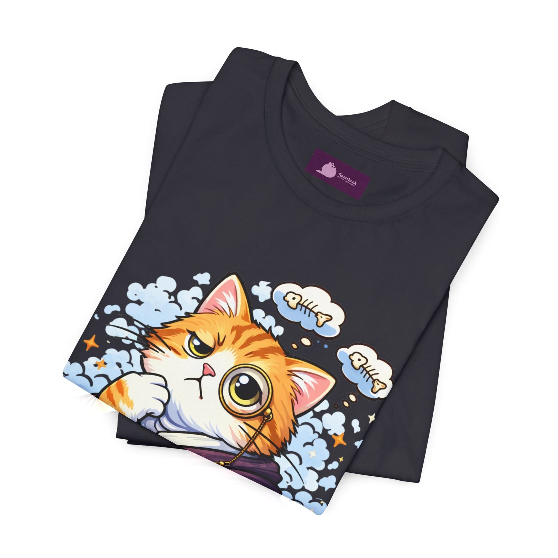 Cat Philosopher T-Shirt — "I Don’t Think Therefore I Do Not Am" Cute Intellectual Tee - FloofChonk