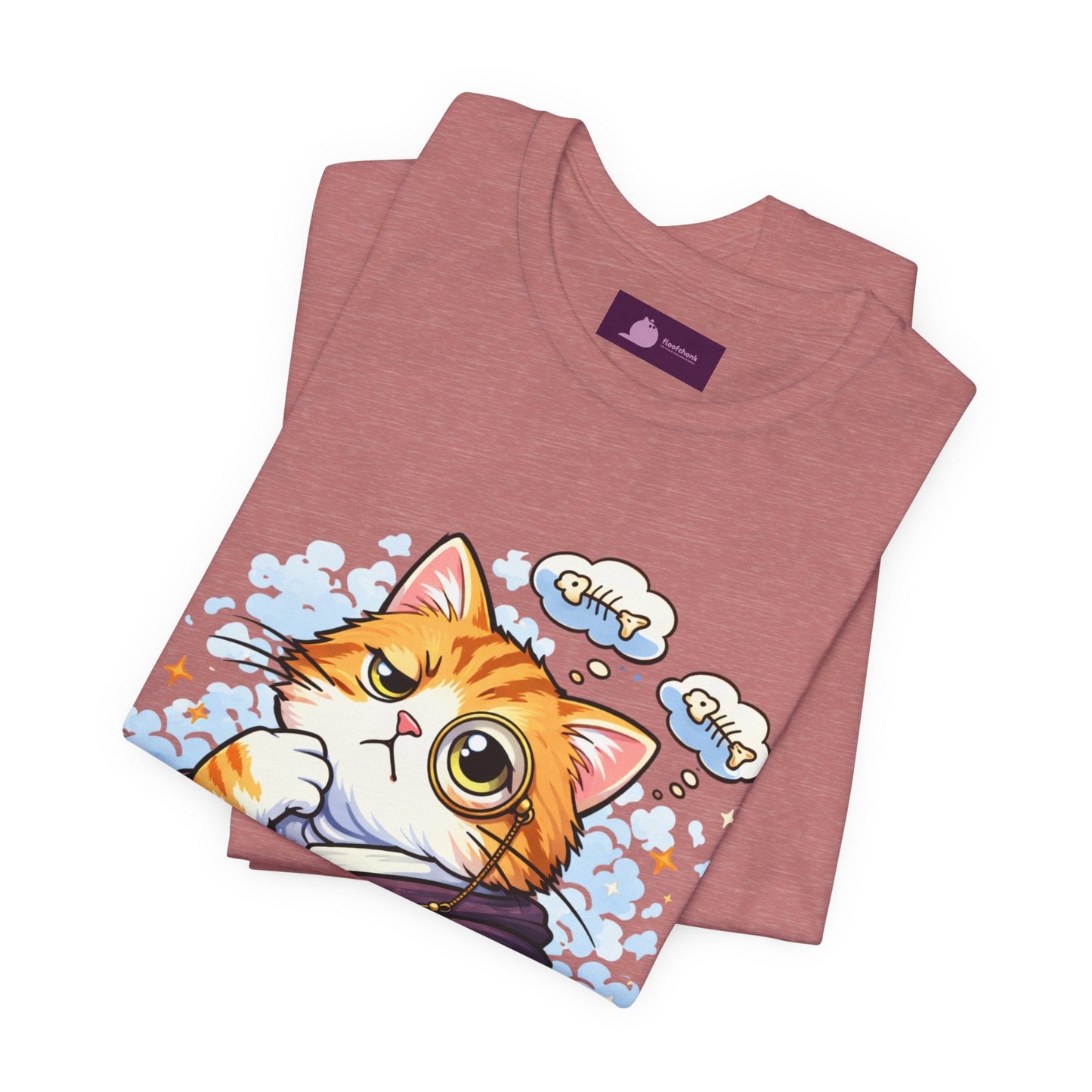 Cat Philosopher T-Shirt — "I Don’t Think Therefore I Do Not Am" Cute Intellectual Tee - FloofChonk