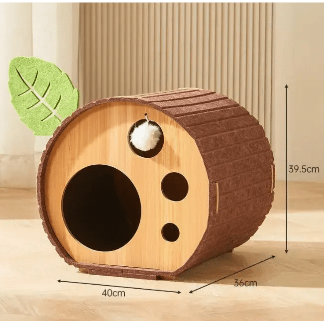 Cat Scratch Board Felt Nest Four Seasons - FloofChonk