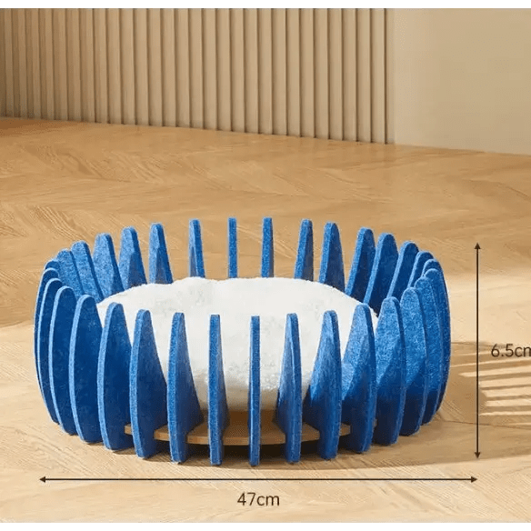 Cat Scratch Board Felt Nest Four Seasons - FloofChonk