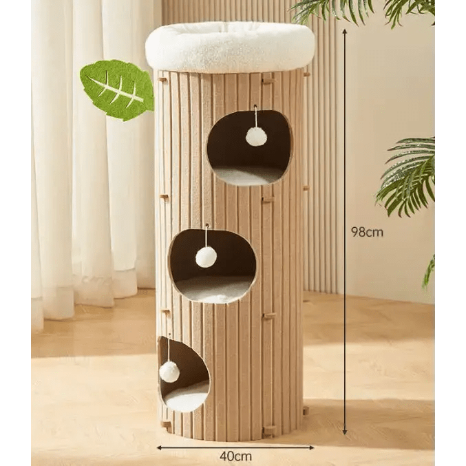 Cat Scratch Board Felt Nest Four Seasons - FloofChonk