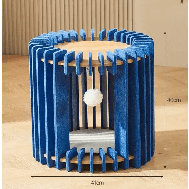 Cat Scratch Board Felt Nest Four Seasons - FloofChonk