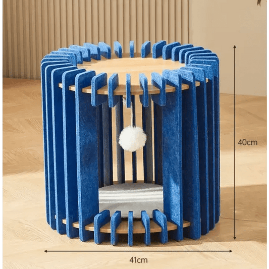 Cat Scratch Board Felt Nest Four Seasons - FloofChonk