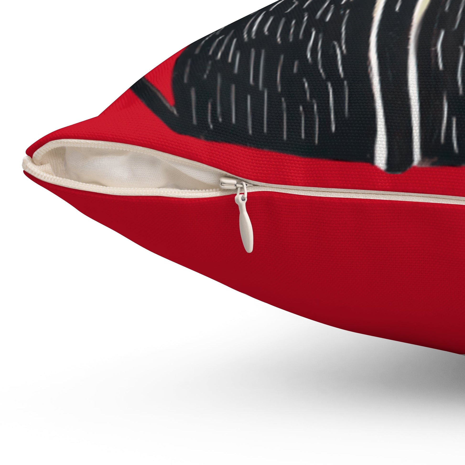 Cat Trio Decorative Pillow — Cute Red Heart Kittens Throw Pillow - FloofChonk