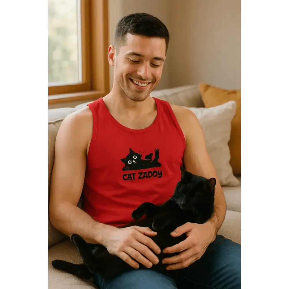 Cat Zaddy Men's Tank Top - FloofChonk
