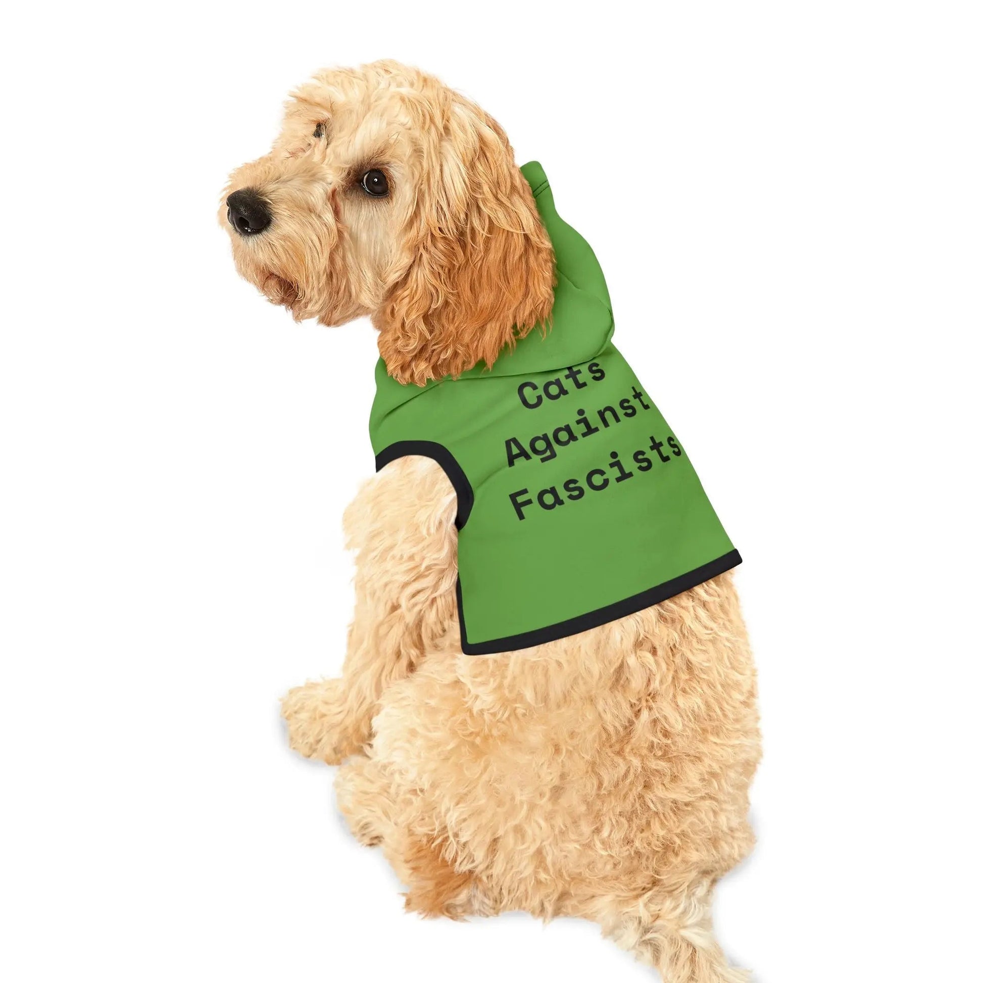 Cats Against Fascists Pet Hoodie - FloofChonk