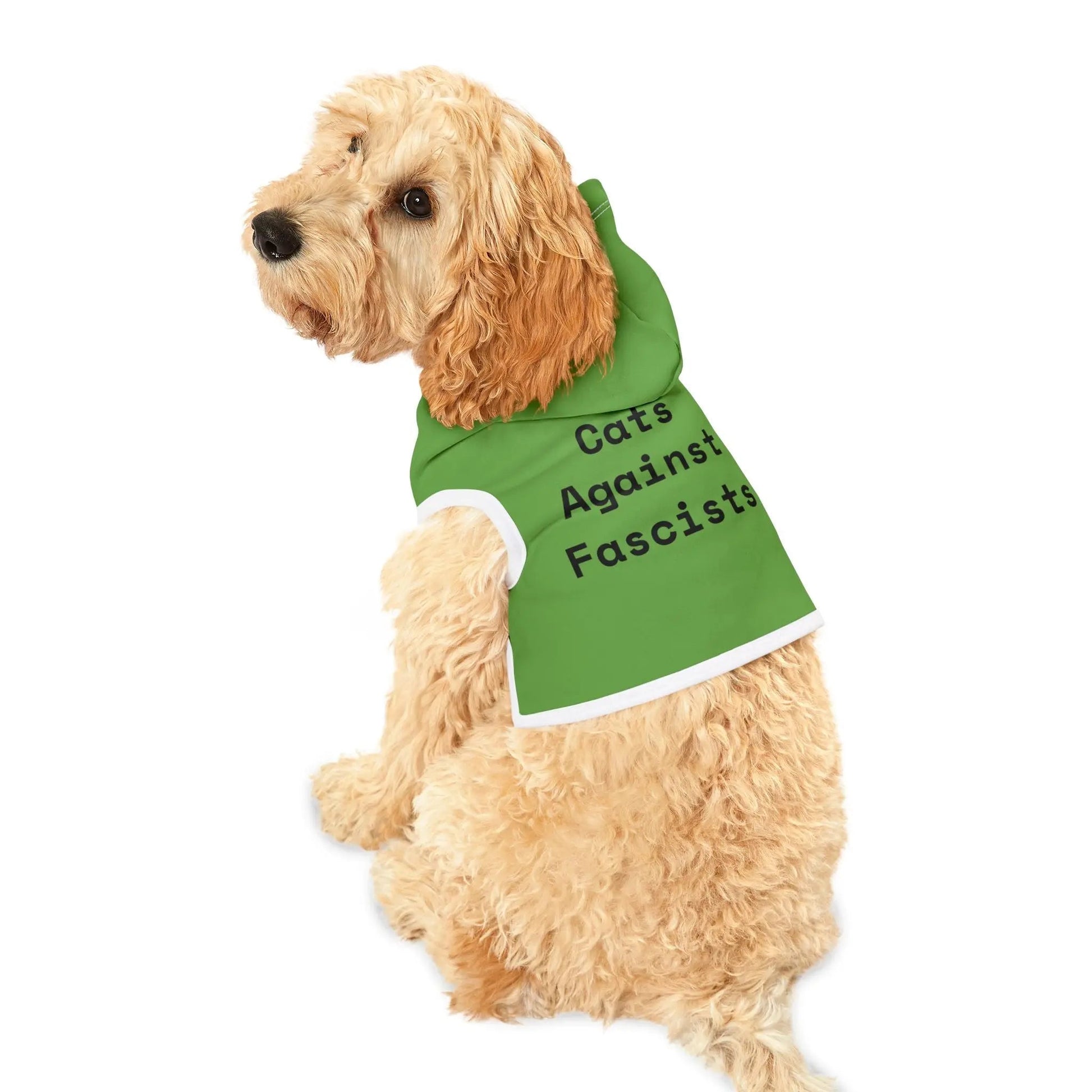 Cats Against Fascists Pet Hoodie - FloofChonk