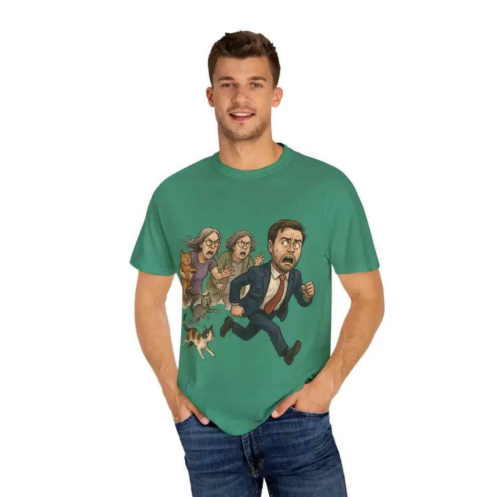 Cats Chasing Figure T-Shirt Funny - FloofChonk