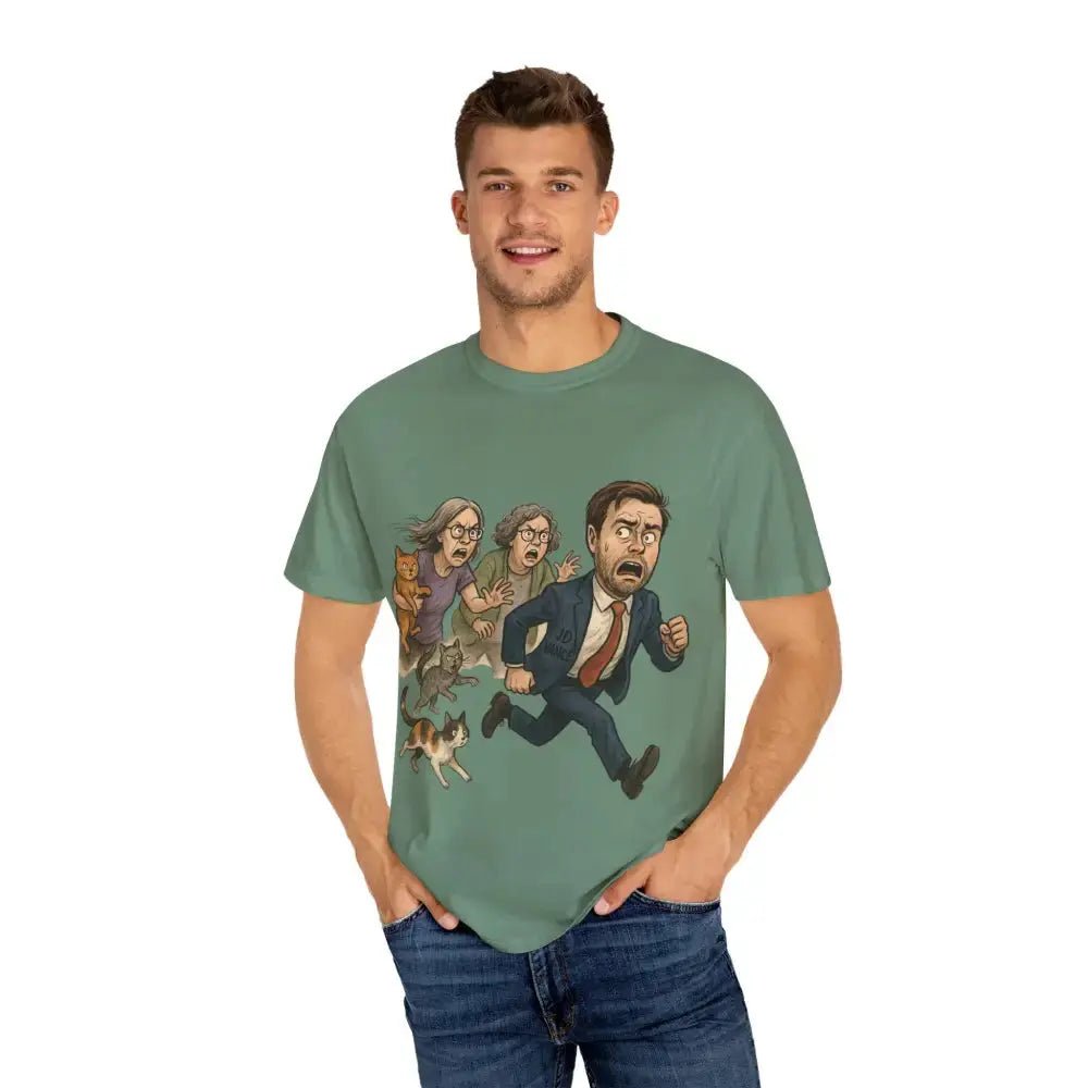 Cats Chasing Figure T-Shirt Funny - FloofChonk