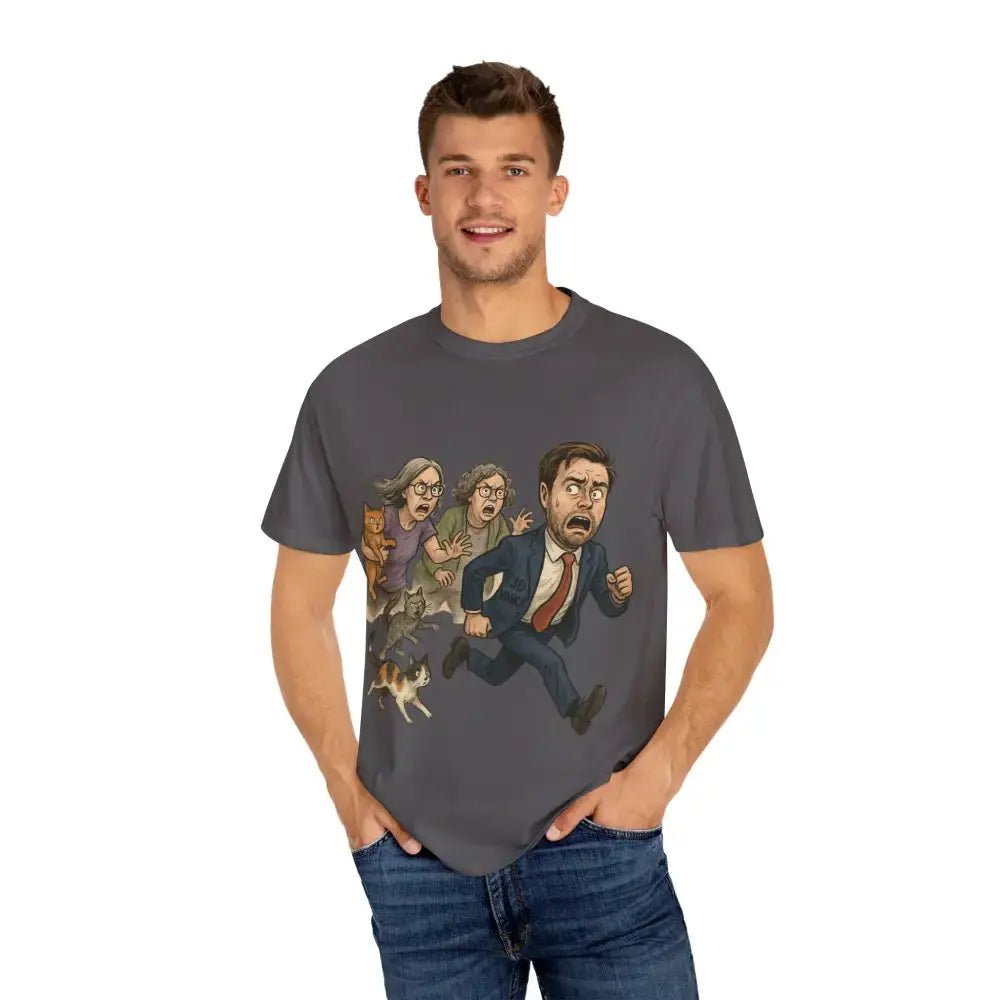 Cats Chasing Figure T-Shirt Funny - FloofChonk