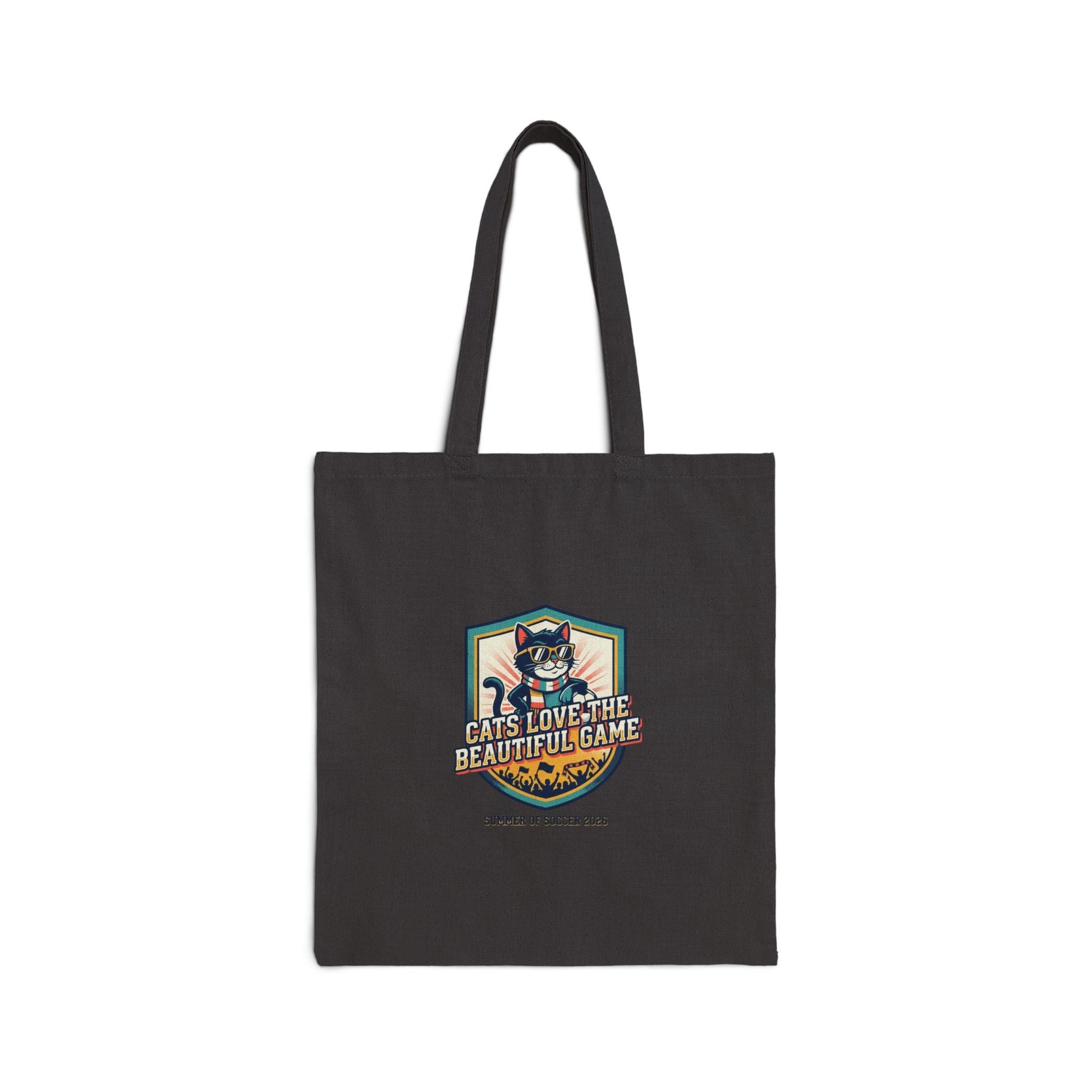 Cats Love the Beautiful Game Tote | retro soccer, country pride - FloofChonk