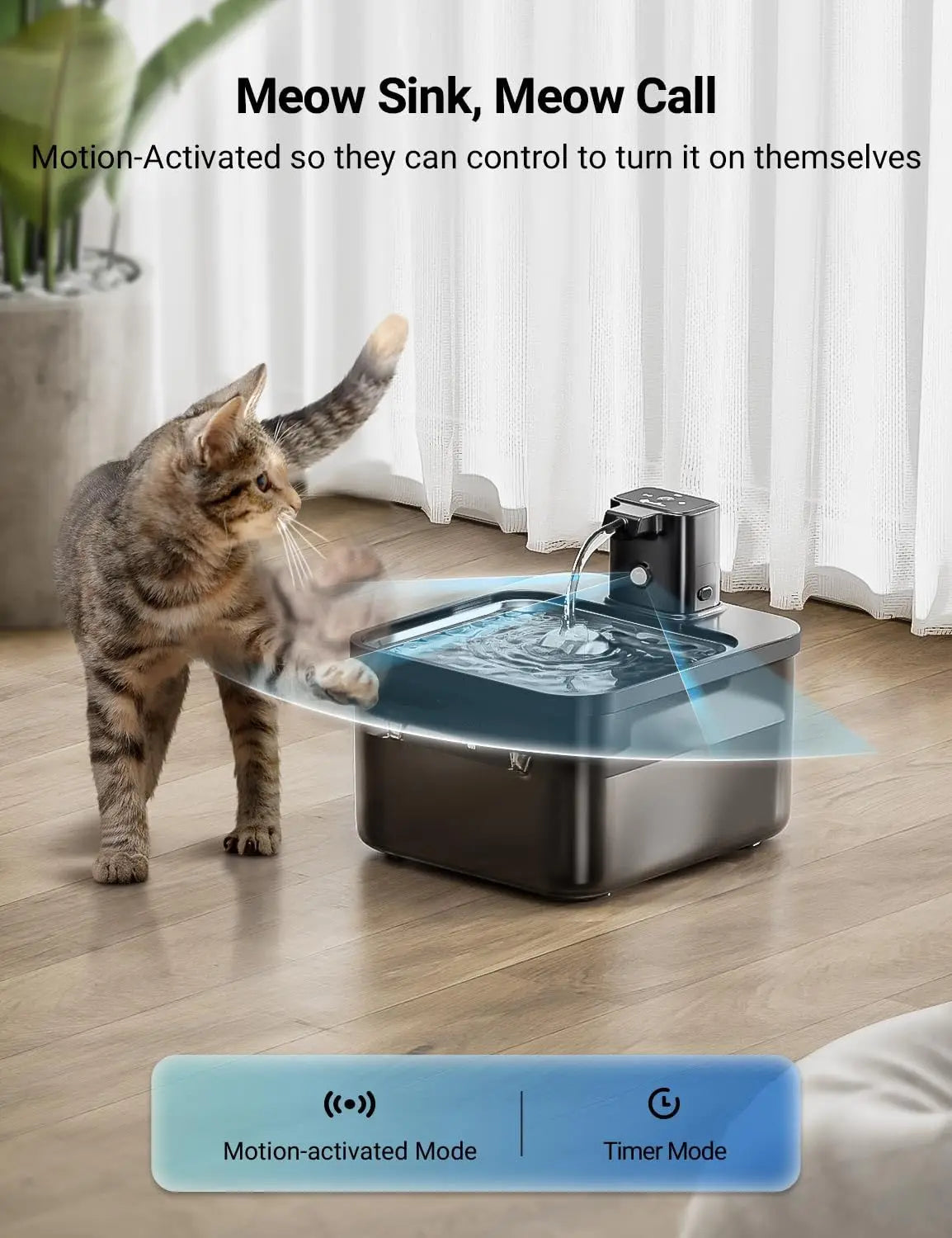 Intelligent Self-circulating Rechargeable Wireless Induction Pet Dog Water Dispenser