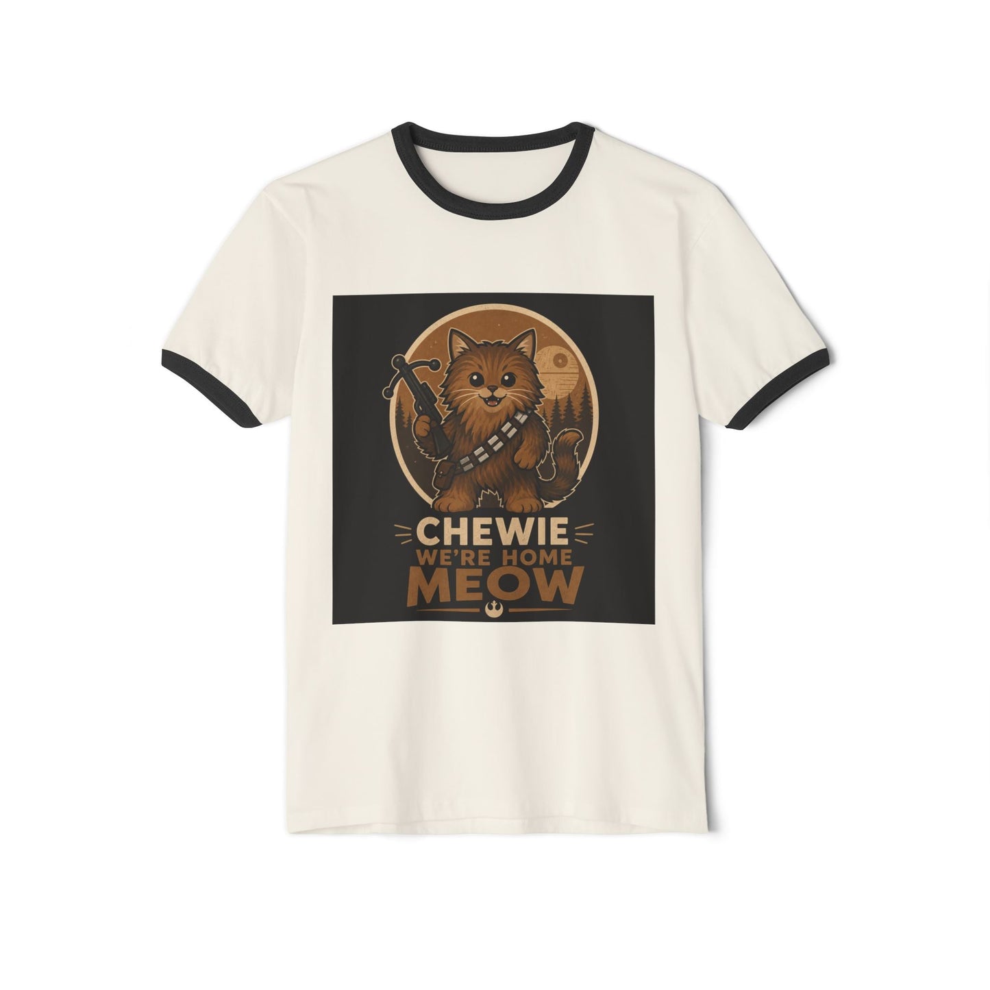 Chewie We're Home Meow Ringer T-Shirt - FloofChonk