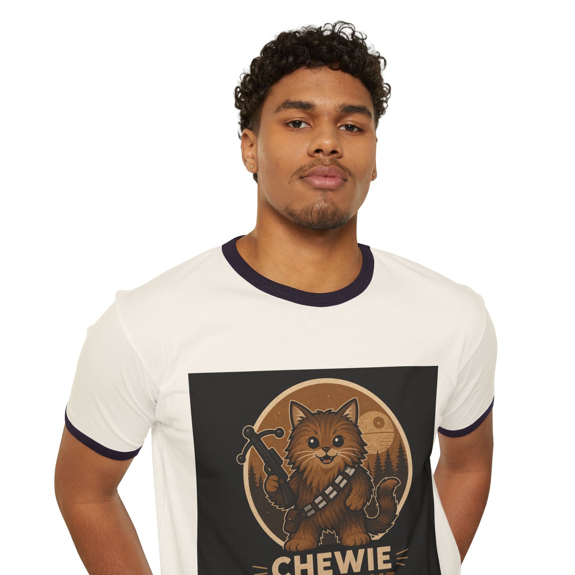 Chewie We're Home Meow Ringer T-Shirt - FloofChonk