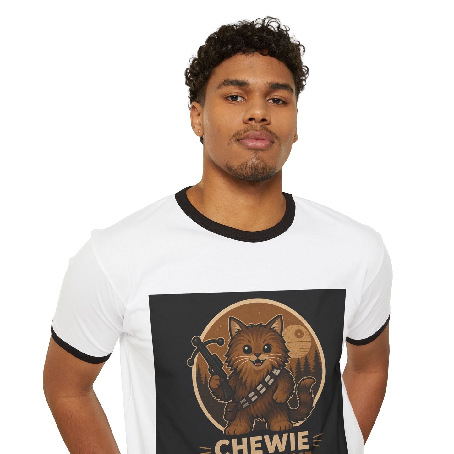Chewie We're Home Meow Ringer T-Shirt - FloofChonk
