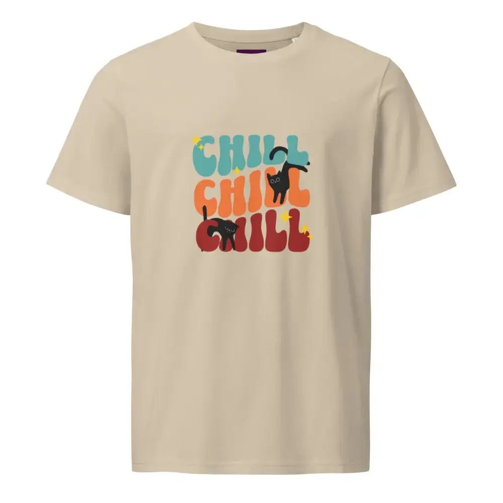 Chill Cat organic mid - light t-shirt - FloofChonk