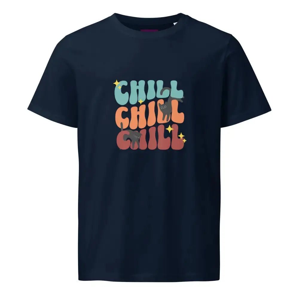 Chill Cat organic mid - light t-shirt - FloofChonk