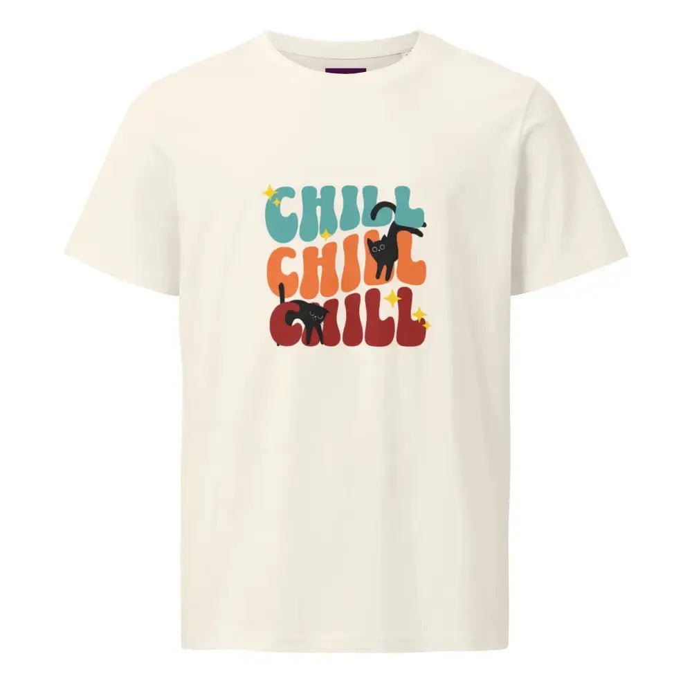 Chill Cat organic mid - light t-shirt - FloofChonk