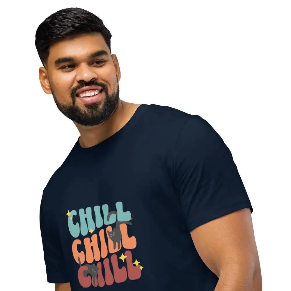 Chill Cat organic mid - light t-shirt - FloofChonk