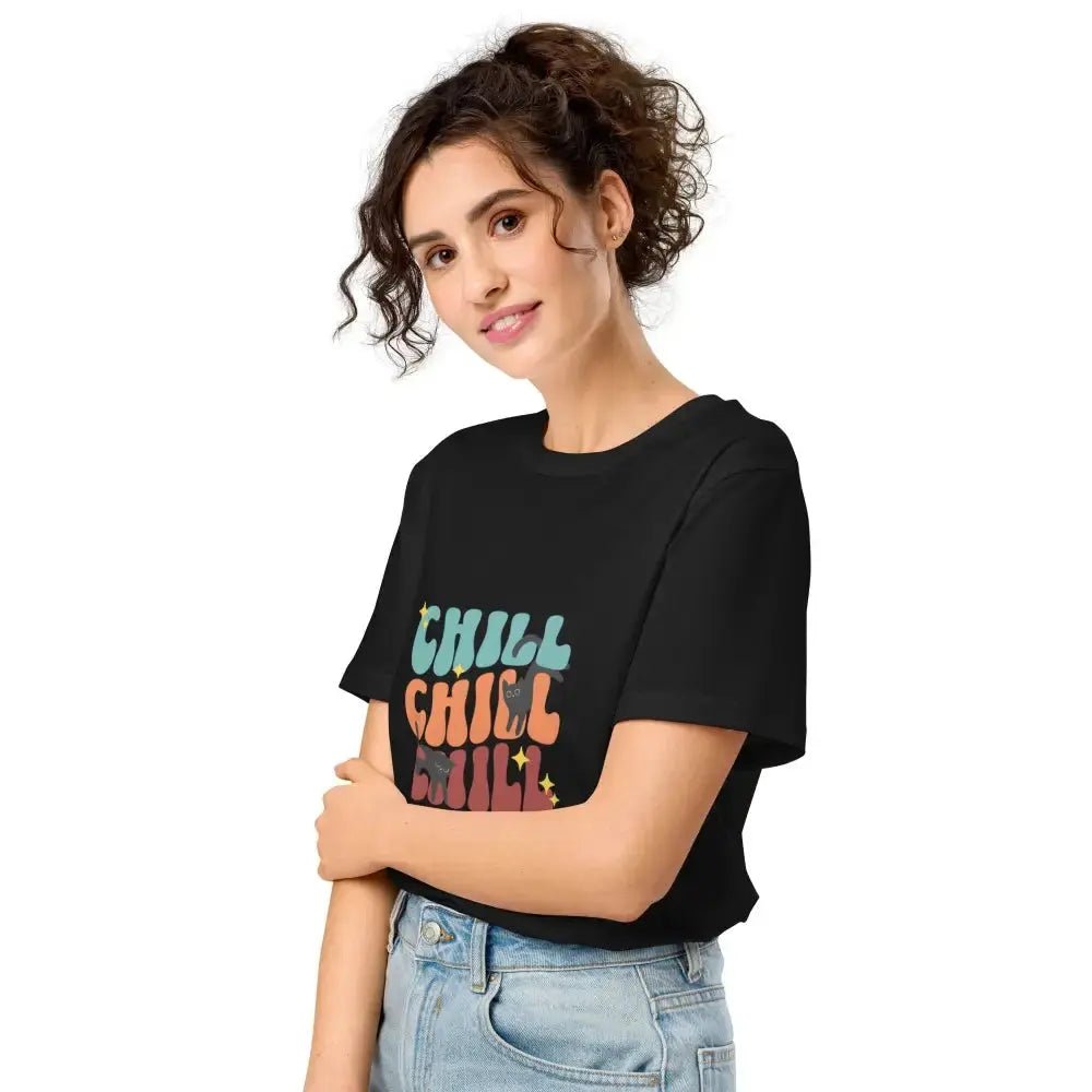 Chill Cat organic mid - light t-shirt - FloofChonk