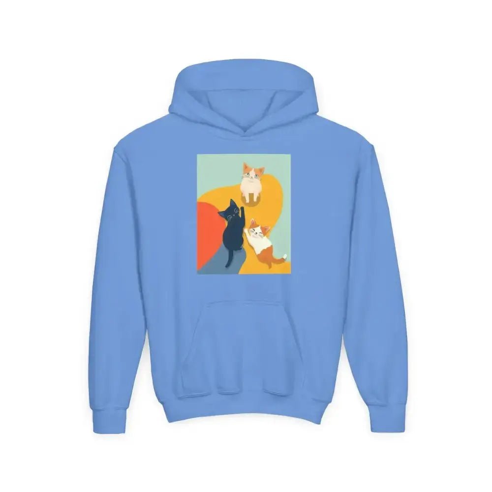 Colorful Cat Design Hoodie - Fun and Cozy Hoodie for Kids - FloofChonk