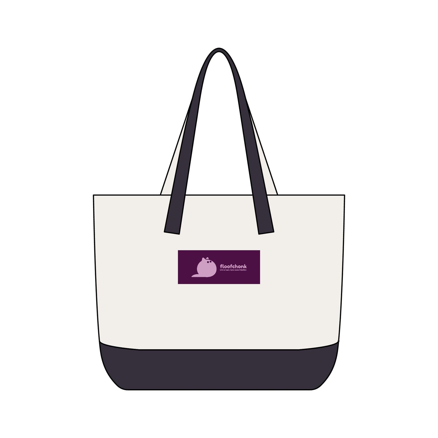 Colorful Pop Art Cat Zippered Canvas Tote - FloofChonk