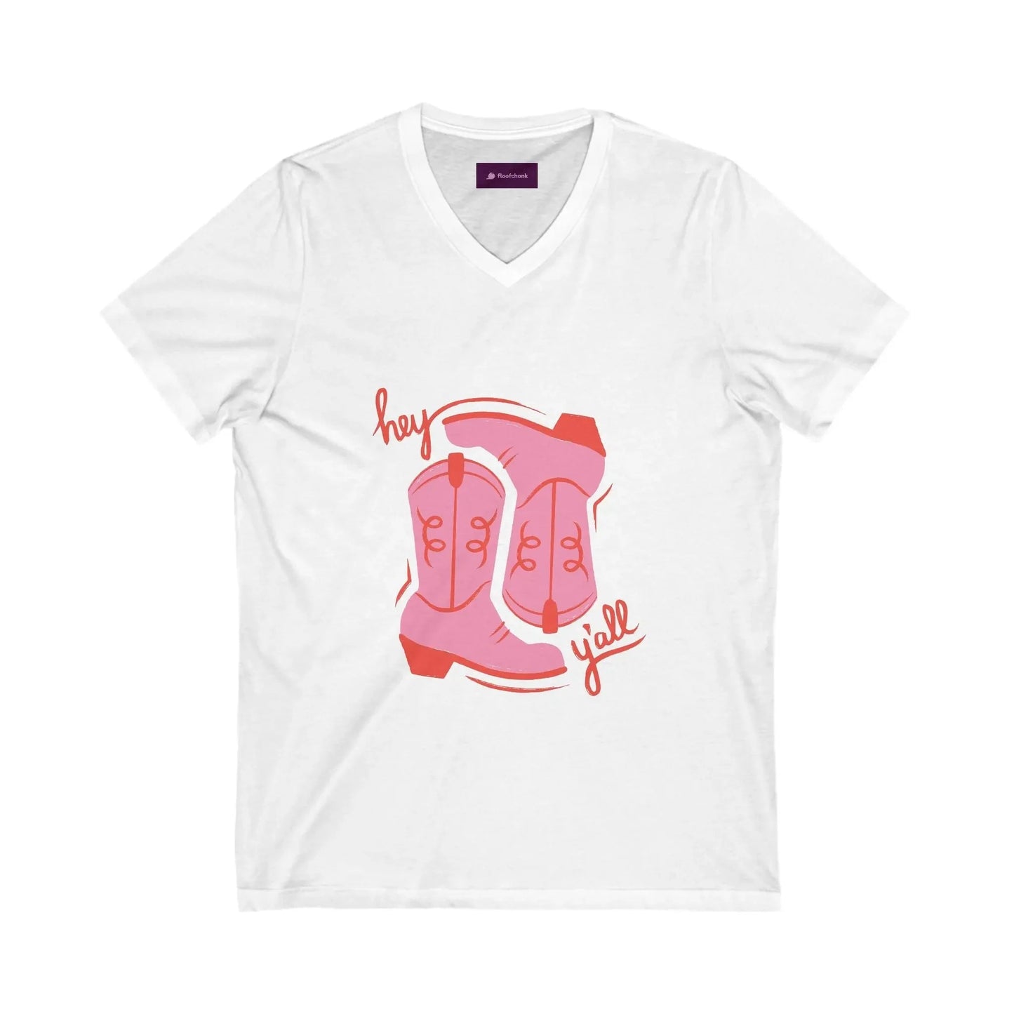 Cowboy Vibes V - Neck Tee, Country Fashion T-Shirt - FloofChonk