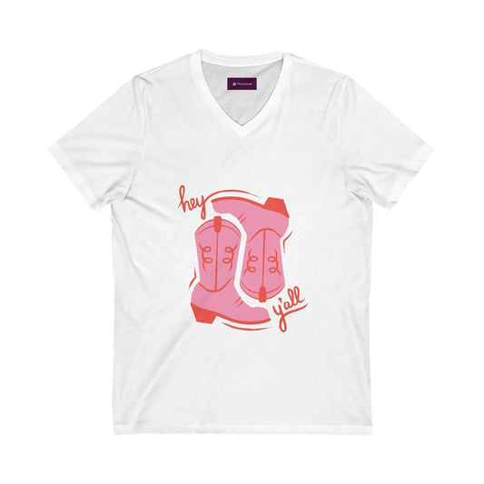 Cowboy Vibes V - Neck Tee, Country Fashion T-Shirt - FloofChonk