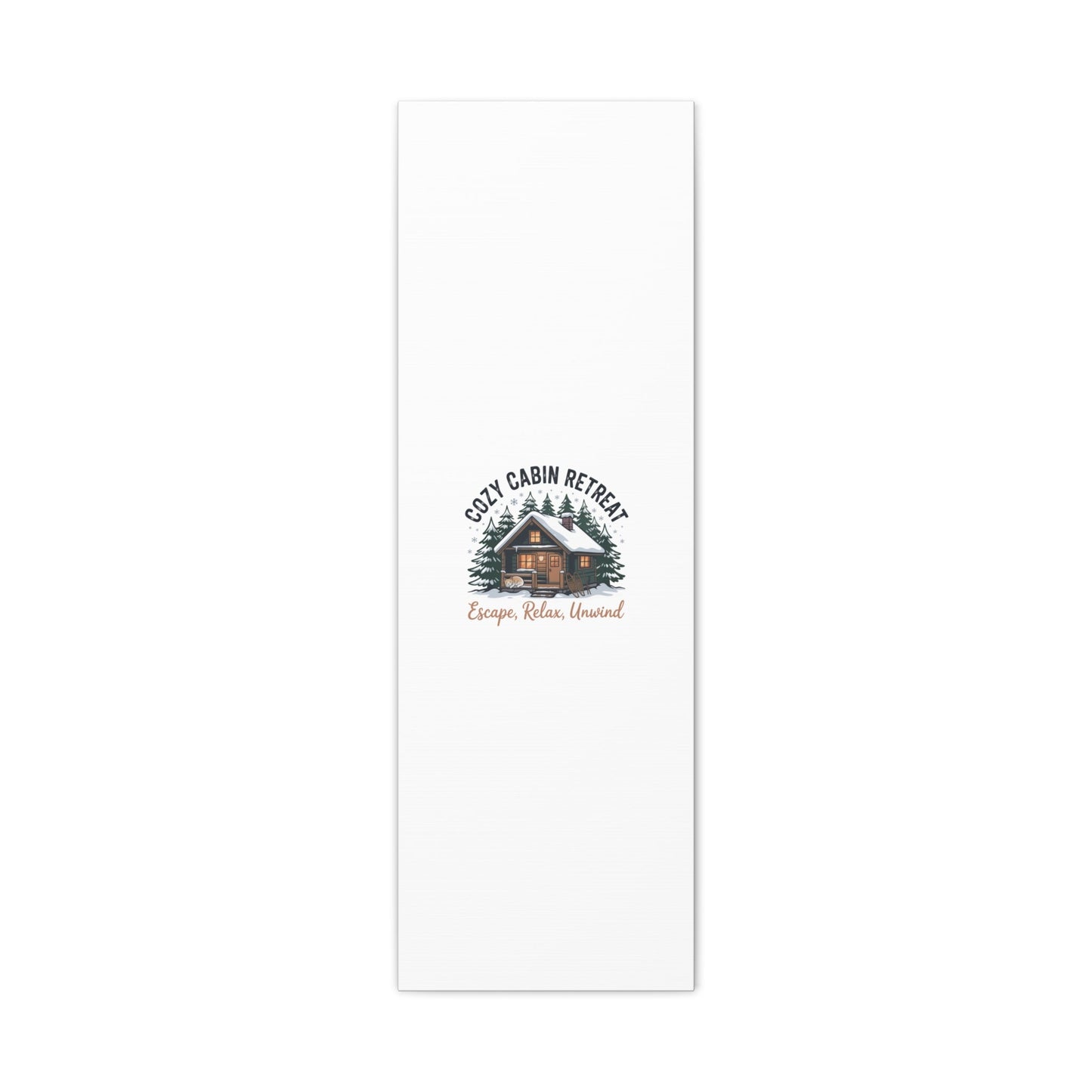 Cozy Cabin Retreat Log Cabin Art Print | Matte Canvas Stretched, 1.25" - FloofChonk