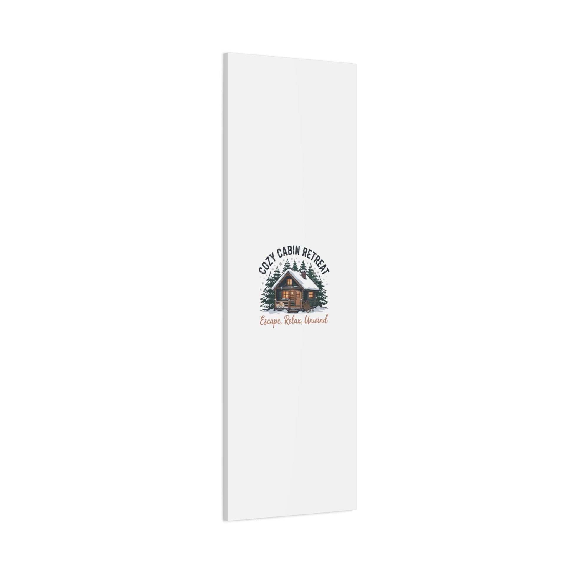 Cozy Cabin Retreat Log Cabin Art Print | Matte Canvas Stretched, 1.25" - FloofChonk