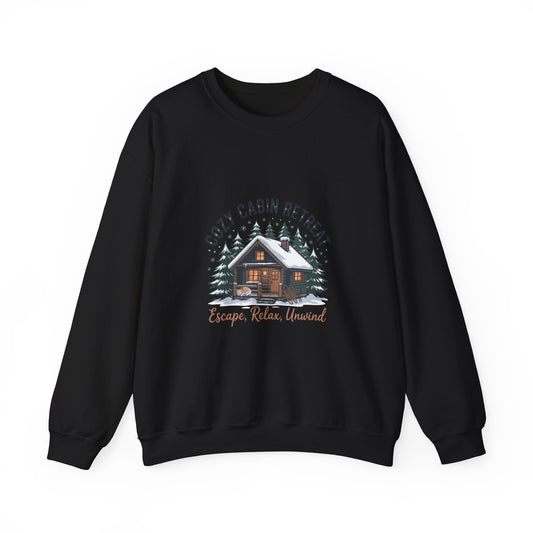Cozy Cabin Retreat Sweatshirt | cabin vibes shirt, pine tree sweatshirt - FloofChonk