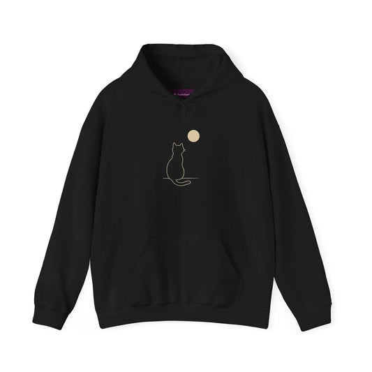 Cozy Cat Lover Hoodie - Unisex Heavy Blend Sweatshirt with Cat Design, Perfect Gift for Pet Owners, Cat Enthusiasts, Casual Wear - FloofChonk