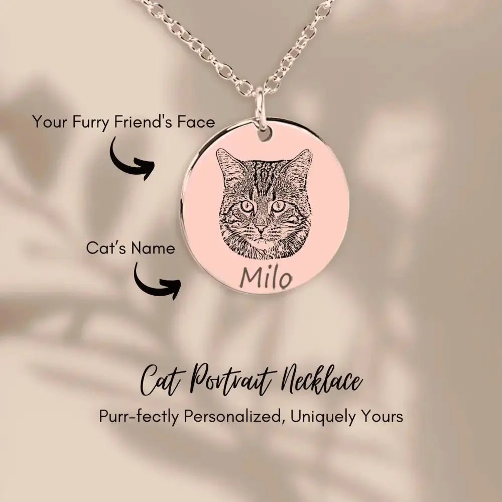 Custom Cat Necklace - FloofChonk