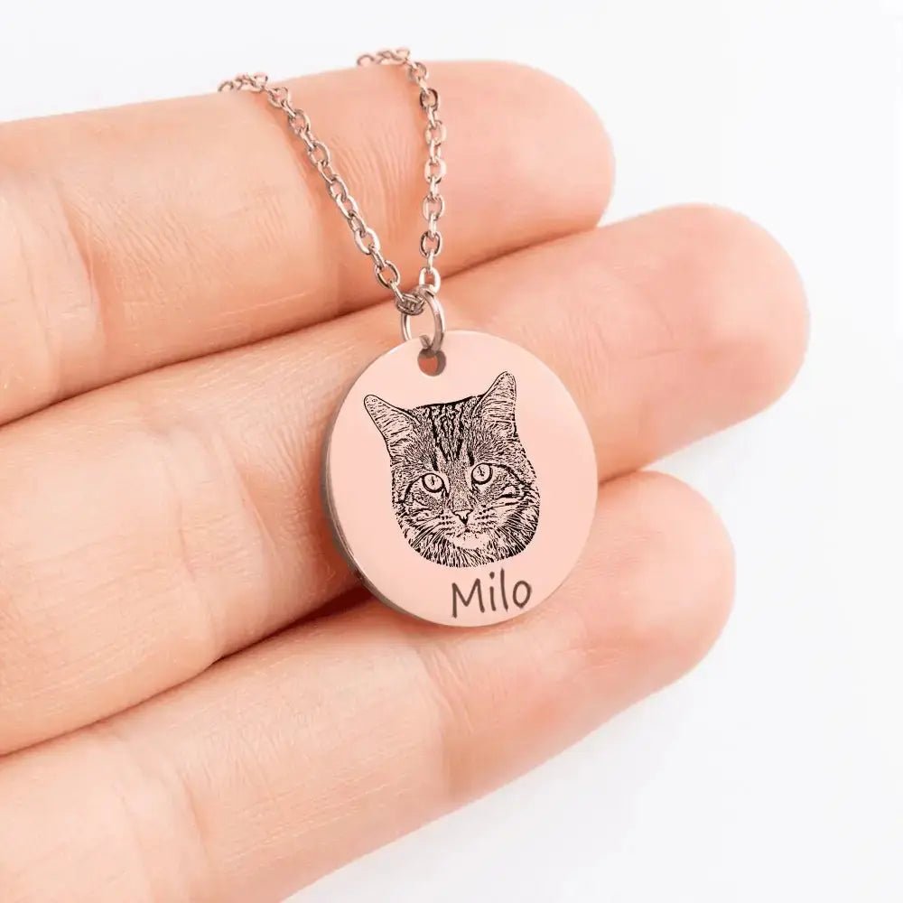 Custom Cat Necklace - FloofChonk