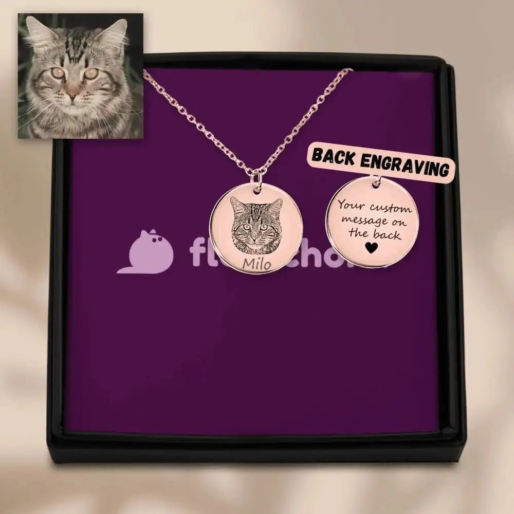 Custom Cat Necklace - FloofChonk