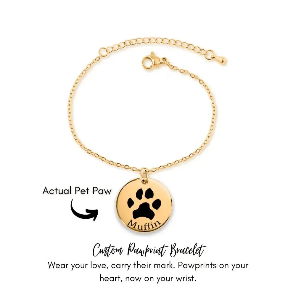 Custom Pawprint Bracelet - FloofChonk